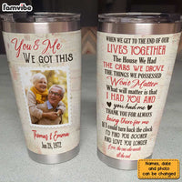 Personalized Couple Photo Steel Tumbler JL217 30O31 thumb 1