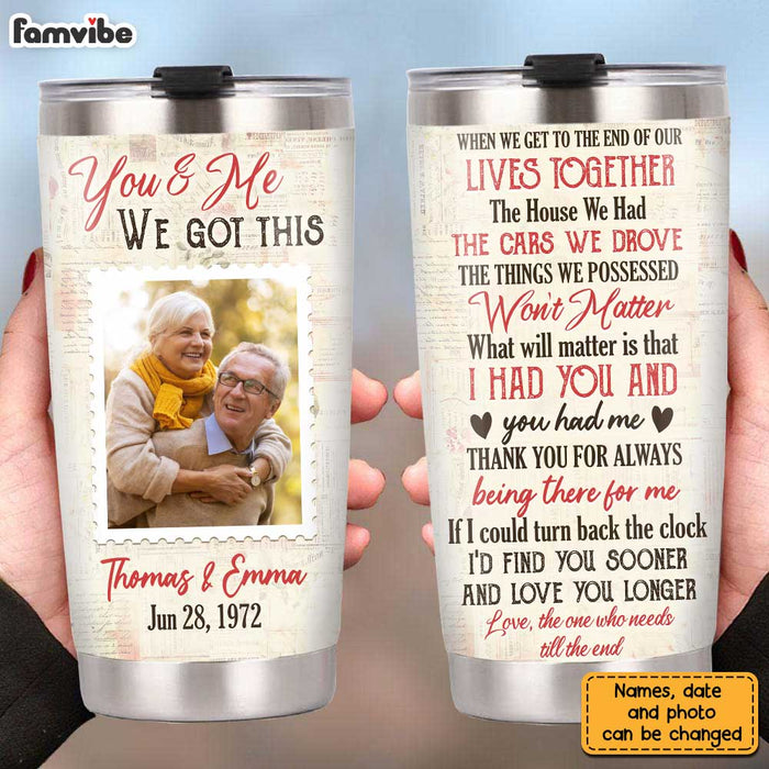 Personalized Couple Photo Steel Tumbler JL217 30O31 1