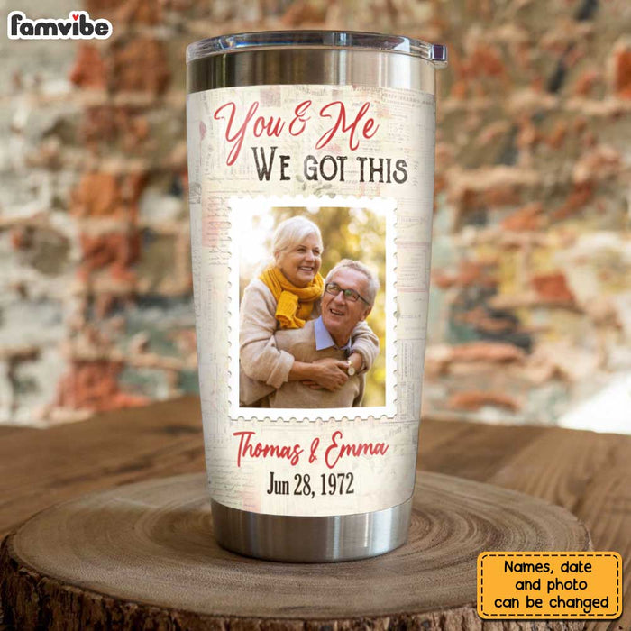 Personalized Couple Photo Steel Tumbler JL217 30O31 1