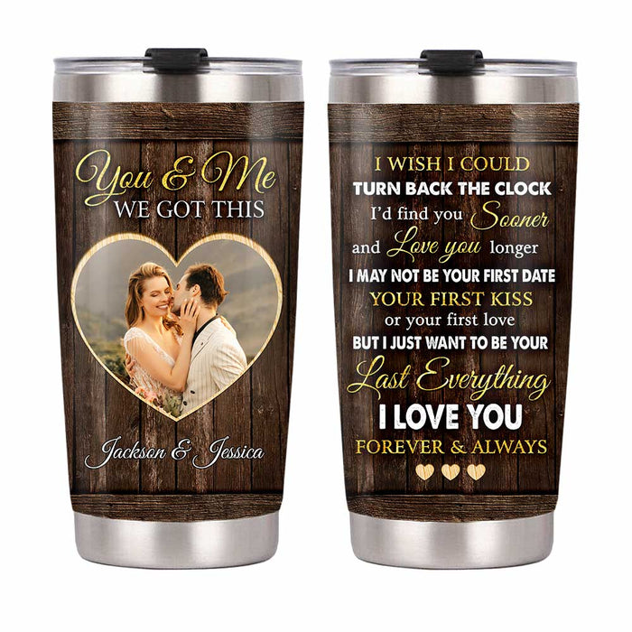 Personalized Couple Photo Steel Tumbler JL215 30O31 1