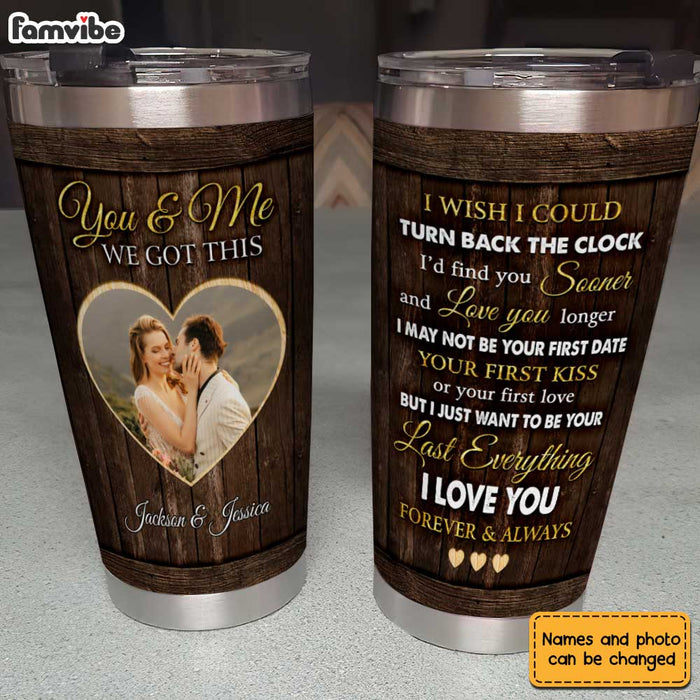 Personalized Couple Photo Steel Tumbler JL215 30O31 1