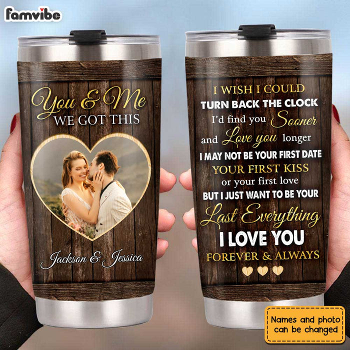 Personalized Couple Photo Steel Tumbler JL215 30O31 1