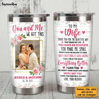 Personalized To My Wife Photo Steel Tumbler JL214 30O31 thumb 1