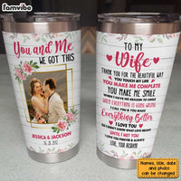 Personalized To My Wife Photo Steel Tumbler JL214 30O31 thumb 1