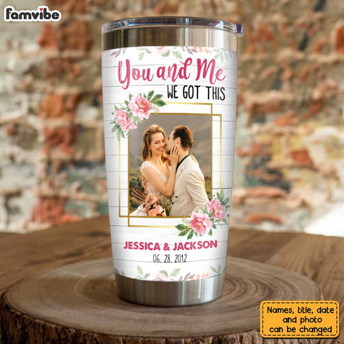 Personalized To My Wife Photo Steel Tumbler JL214 30O31 1