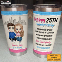 Personalized Anniversary Steel Tumbler JL213 30O31 thumb 1