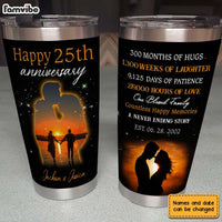 Personalized Anniversary Silhouette Steel Tumbler JL211 30O31 thumb 1