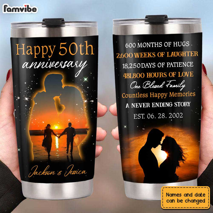 Personalized Anniversary Silhouette Steel Tumbler JL211 30O31 1