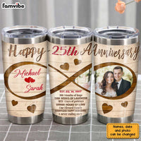 Personalized Anniversary Photo Steel Tumbler JL2110 30O31 thumb 1