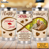 Personalized Anniversary Photo Steel Tumbler JL2110 30O31 thumb 1