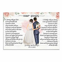 Personalized Our Vows Wedding Couple Poster JL225 32O34 thumb 1