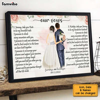 Personalized Our Vows Wedding Couple Poster JL225 32O34 thumb 1