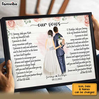 Personalized Our Vows Wedding Couple Poster JL225 32O34 thumb 1