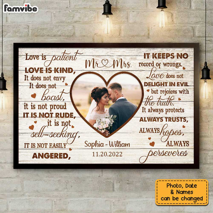 Personalized Wedding Photo Mr & Mrs Poster JL226 32O34 1