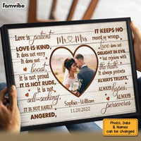 Personalized Wedding Photo Mr & Mrs Poster JL226 32O34 thumb 1