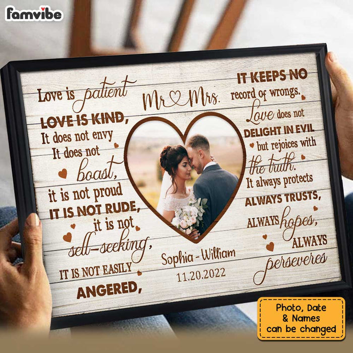 Personalized Wedding Photo Mr & Mrs Poster JL226 32O34 1