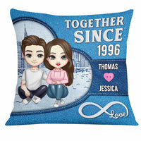 Personalized Couple Together Since Retro Pillow JL221 58O31 thumb 1