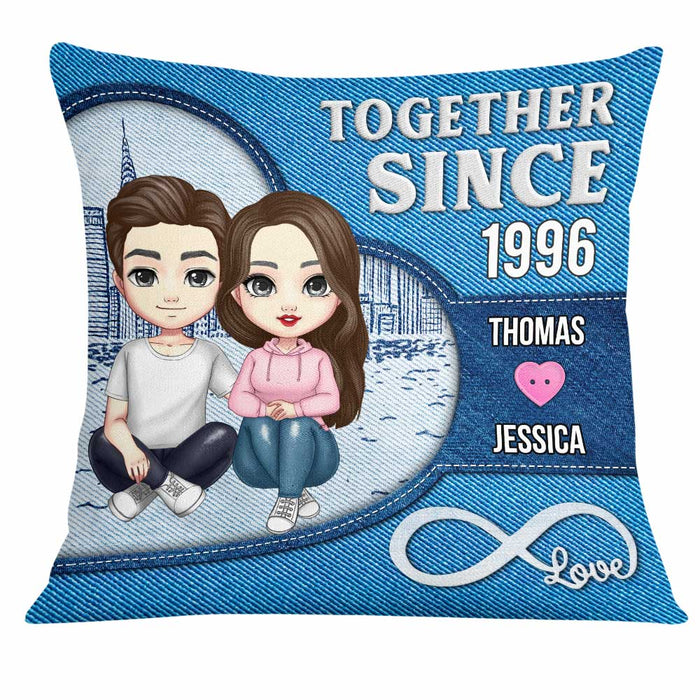 Personalized Couple Together Since Retro Pillow JL221 58O31 1