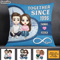 Personalized Couple Together Since Retro Pillow JL221 58O31 thumb 1