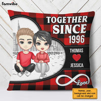 Personalized Couple Together Since Retro Pillow JL221 58O31 thumb 1