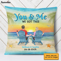 Personalized Couple Beach Pillow JL225 30O31 thumb 1
