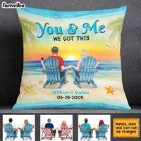 Personalized Couple Beach Pillow JL225 30O31 thumb 1