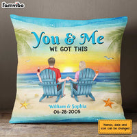 Personalized Couple Beach Pillow JL225 30O31 thumb 1