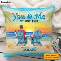 Personalized Couple Beach Pillow JL225 30O31 thumb 1