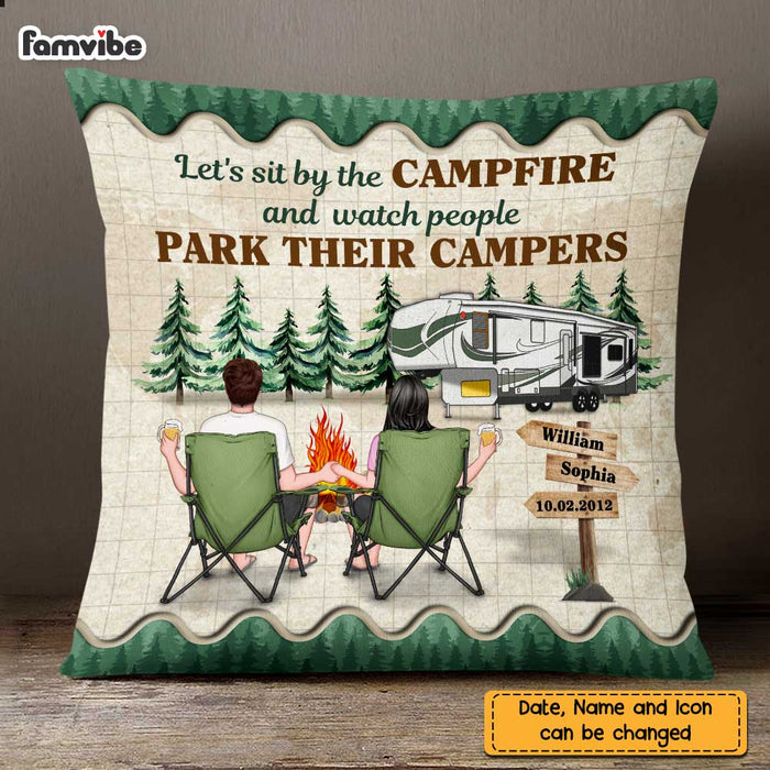 Personalized Camping Couple Pillow JL222 30O47 1