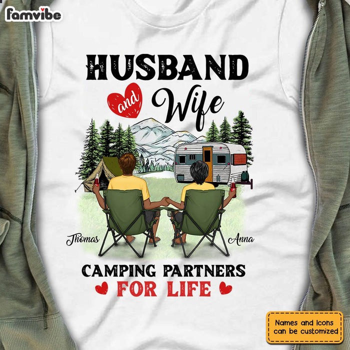Personalized Couple Camping T Shirt JL221 30O28 1