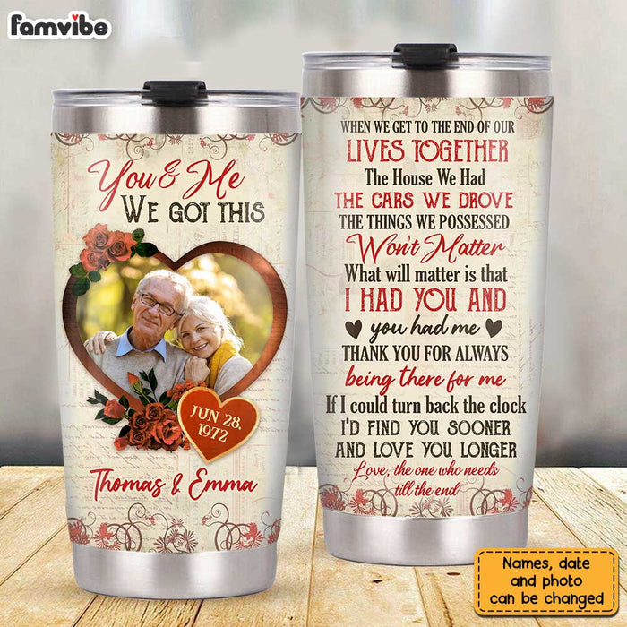 Personalized Couple Photo Steel Tumbler JL2212 30O31 1