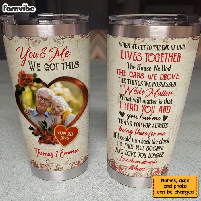 Personalized Couple Photo Steel Tumbler JL2212 30O31 1