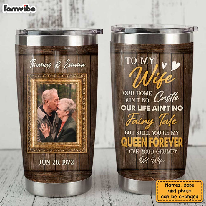 Personalized To My Wife Photo Steel Tumbler JL229 30O31 1