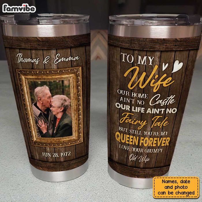 Personalized To My Wife Photo Steel Tumbler JL229 30O31 1