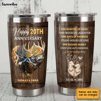 Personalized Deer Anniversary Steel Tumbler JL228 30O31 thumb 1