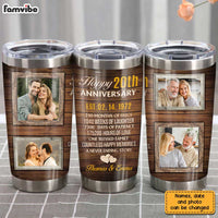 Personalized Anniversary Couple Photo Steel Tumbler JL227 30O31 thumb 1