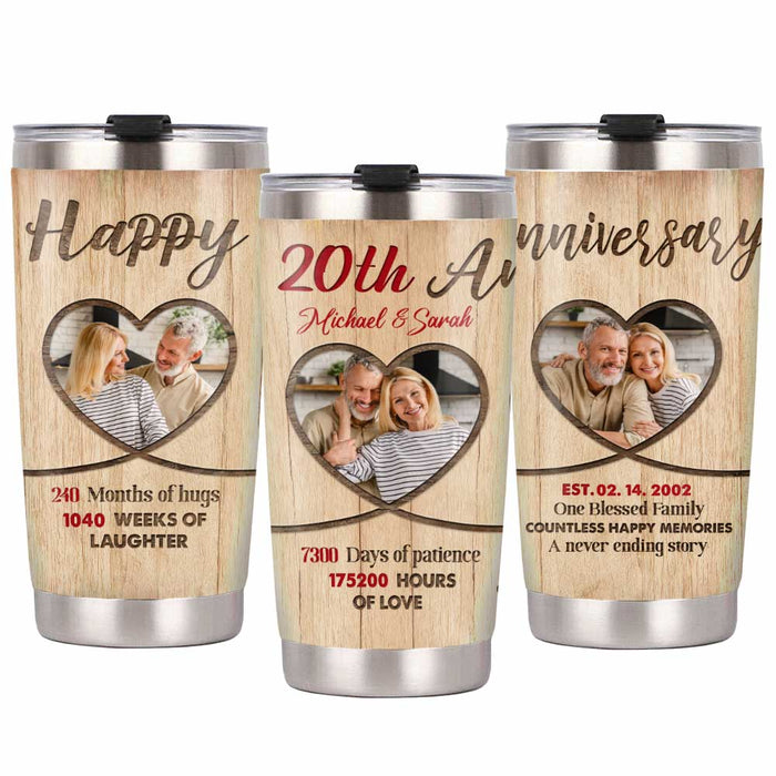 Personalized Anniversary Couple Steel Tumbler JL226 30O31 1