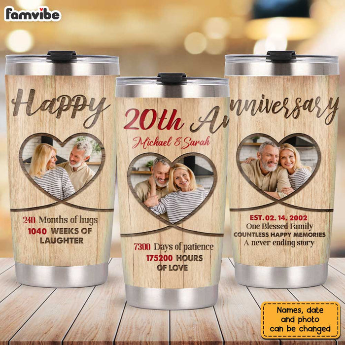 Personalized Anniversary Couple Steel Tumbler JL226 30O31 1