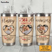 Personalized Anniversary Couple Steel Tumbler JL226 30O31 thumb 1
