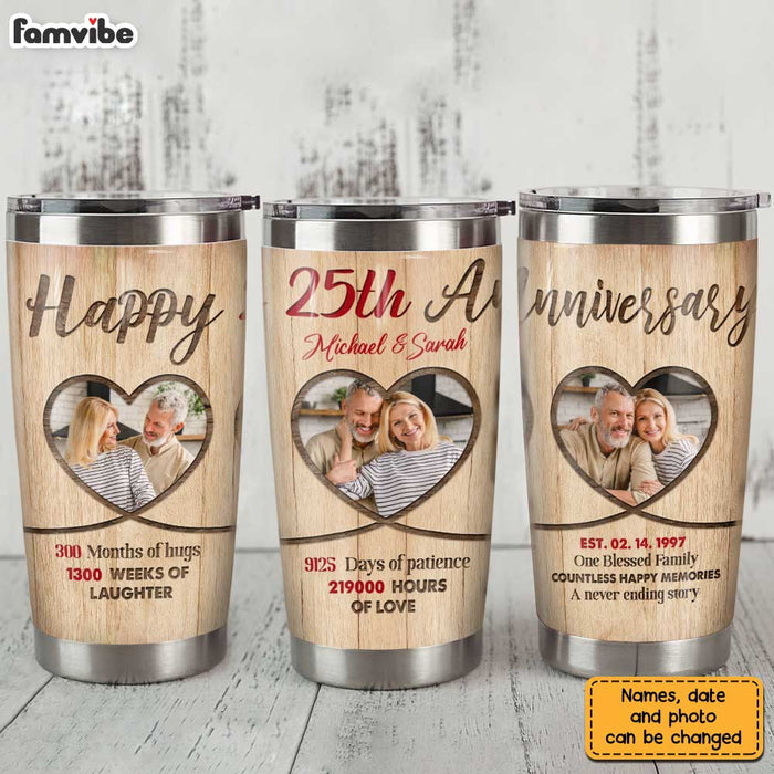 Personalized Anniversary Couple Steel Tumbler JL226 30O31 1