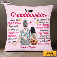 Personalized Granddaughter Hug This Pillow JL251 23O53 thumb 1