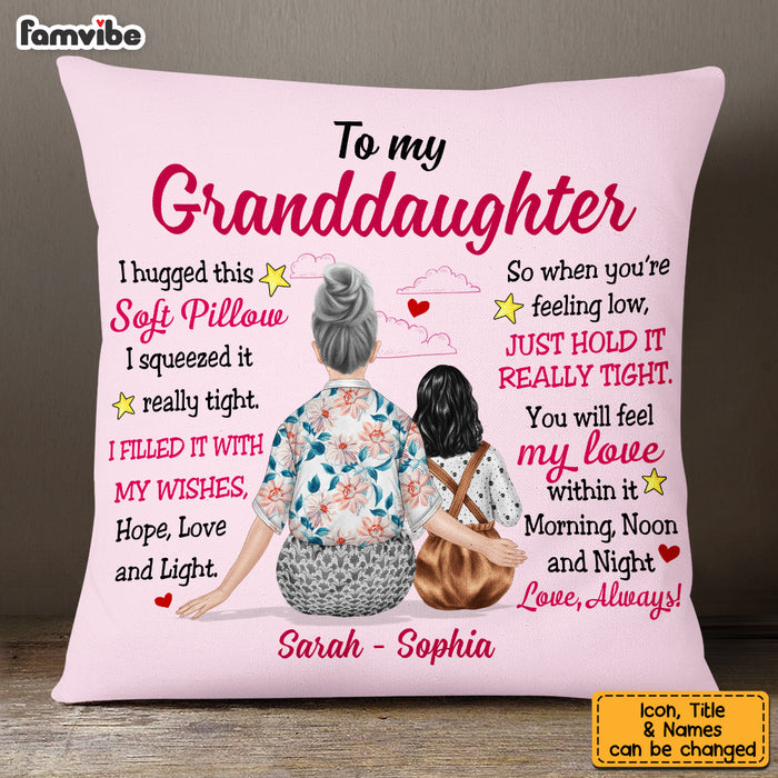 Personalized Granddaughter Hug This Pillow JL251 23O53 1