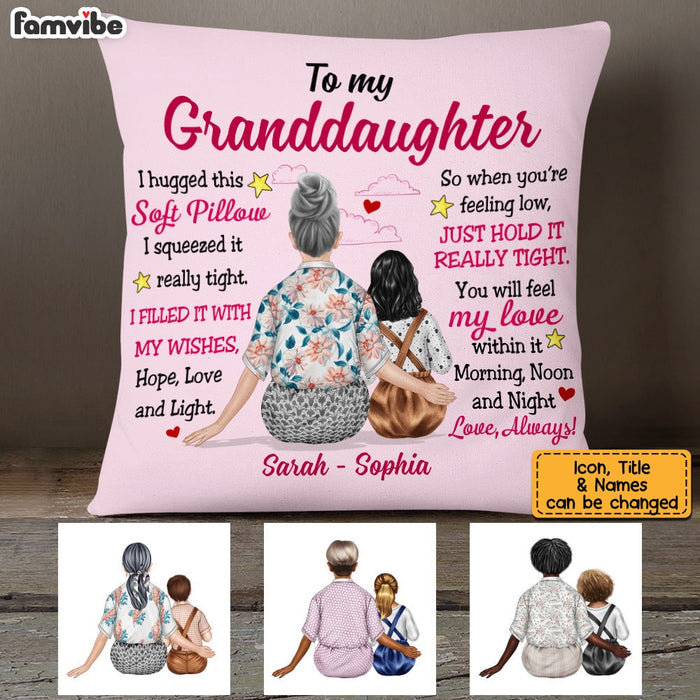 Personalized Granddaughter Hug This Pillow JL251 23O53 1