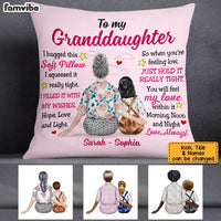 Personalized Granddaughter Hug This Pillow JL251 23O53 thumb 1