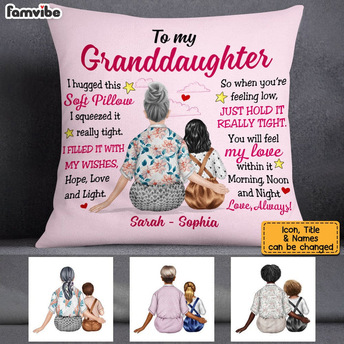 Personalized Granddaughter Hug This Pillow JL251 23O53 1