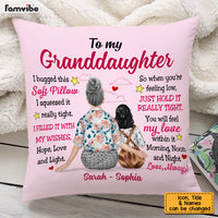 Personalized Granddaughter Hug This Pillow JL251 23O53 thumb 1