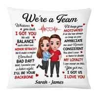 Personalized Couple We Are A Team Pillow JL255 85O53 thumb 1