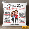 Personalized Couple We Are A Team Pillow JL255 85O53 1