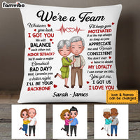Personalized Couple We Are A Team Pillow JL255 85O53 thumb 1