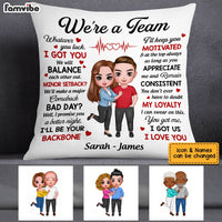 Personalized Couple We Are A Team Pillow JL255 85O53 thumb 1